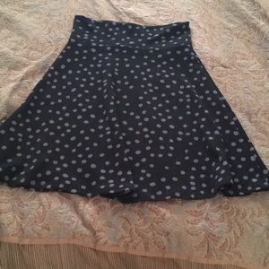 Lularoe Azure Polka Dot Skirt
